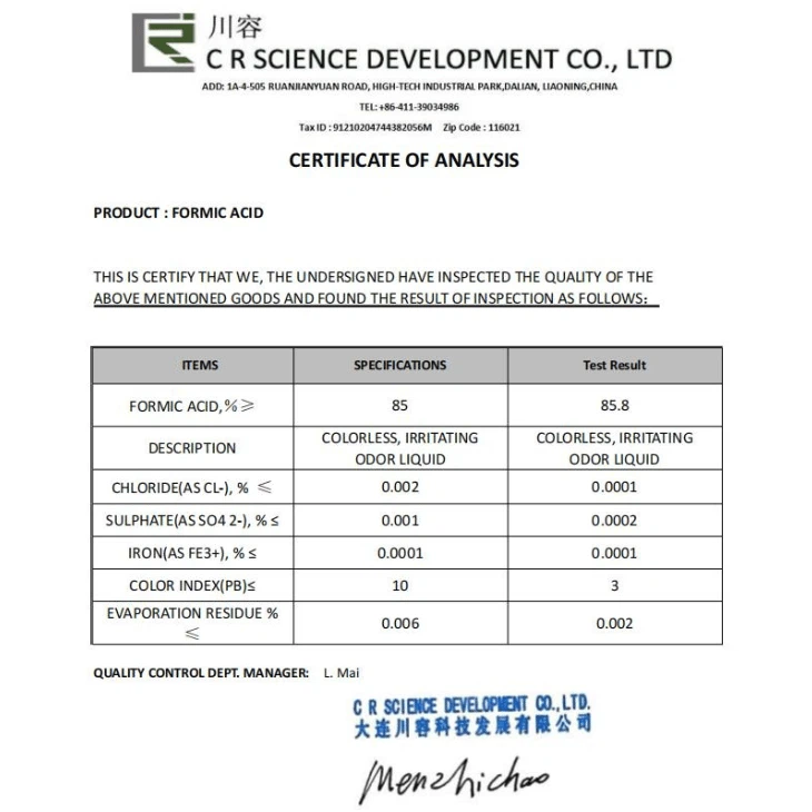 Formic Acid Uses in Agriculture
